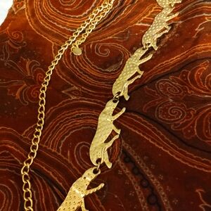 Elegant Gold Elephant Necklace